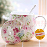 瓷秀源（cixiuyuan） 水杯陶瓷杯創(chuàng  )意情侶杯子馬克杯帶蓋帶勺陶瓷骨瓷咖啡杯 曬單實(shí)拍圖
