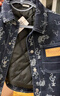 巴拉巴拉（BALABALA）童裝男童棉服潮流個(gè)性寬松牛仔外套拜年服 原色牛仔98101 105cm 曬單實(shí)拍圖