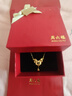 周六福黃金項(xiàng)鏈女蝴蝶結(jié)足金吊墜七夕禮物計(jì)價(jià)A0612627約5.17g40+5cm 曬單實(shí)拍圖
