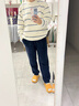 貓人（MiiOW）【肖戰同款】25新品男士睡衣男超柔軟條紋半邊絨家居服 曬單實(shí)拍圖