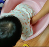 婧麒（JOYNCLEON）嬰兒洗澡盆寶寶浴盆兒童洗澡桶家用坐躺大號(hào)小孩泡澡游泳桶男 象牙黃-0-7歲感溫款【帶排水口】 曬單實(shí)拍圖