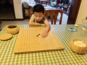 妙記圍棋五子棋套裝楠竹棋盤楠竹棋罐仿玉棋子中國象棋三合一套裝8066 曬單實拍圖
