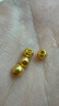 金小貅黃金轉(zhuǎn)運珠足金999小金珠重版加厚散珠光面金珠黃金古法珠手串DIY 0.8g,4mm古法珠重版4顆 曬單實拍圖