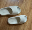 名創(chuàng  )優(yōu)品（MINISO）家居拖鞋男女情侶家用舒適浴室防滑防臭涼拖鞋夏珍珠白升級36-37 曬單實(shí)拍圖