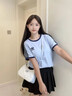 迪士尼（Disney）包包女款輕奢斜挎單肩包2025年新款輕奢小眾生日禮物送女友老婆 史迪仔腋下包【禮盒+兔兔掛件】 曬單實(shí)拍圖