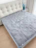 美的(Midea)同款電熱毯人電褥子電暖毯電熱墊自動(dòng)斷電除螨學(xué)生宿 牛奶絨灰色單人四擋150*80除螨 曬單實(shí)拍圖