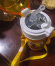 膳魔師（THERMOS）兒童水杯316l不銹鋼保溫杯寶寶水杯小學(xué)生吸管杯耐磨防摔可斜跨 黃恐龍 320ml （帶杯繩+恐龍蛋） 曬單實(shí)拍圖