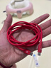 beats USB-C 轉(zhuǎn) USB-C 編織連接線 (1.5 米) - 勁速紅 充電線手機(jī)充電線 曬單實拍圖