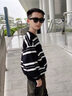 G.DUCKKIDS小黃鴨童裝男童衛衣春秋2025新款兒童衣服男孩長(cháng)袖t恤秋裝打底衫 白色 120 尺碼5~6歲【110-120cm】 曬單實(shí)拍圖