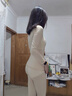 古今（GUJIN）隱形美膚衣打底親膚修身防靜電保暖內衣女秋衣秋褲套裝超薄肌底衣 曬單實(shí)拍圖