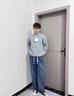 舉風(fēng)美式復古pu皮夾克男款春季短款立領(lǐng)機車(chē)服cleanfit哈靈頓工裝外套 米色 XL 曬單實(shí)拍圖