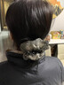 紀思梵法式高端大腸發(fā)圈女2025新款頭繩扎頭發(fā)高馬尾發(fā)繩皮筋頭飾頭花 法式高端發(fā)圈（黑色） 曬單實拍圖