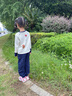 MQDMINI童裝女童長(cháng)袖T恤5A抗菌兒童t恤甜美百搭打底上衣 愛(ài)心狗 曬單實(shí)拍圖