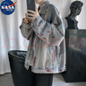 nasawassup高街ins潮牌寬松牛仔外套男秋季韓版潮流原宿風(fēng)夾克褂子百搭上衣 藍色 【主圖款】 S 曬單實(shí)拍圖