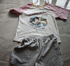 果殼（Gukoo）睡衣女夏季新款卡通插肩袖短袖女士家居服套裝 芭蕾粉套裝 XL 曬單實(shí)拍圖