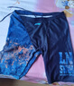 李寧（LI-NING）泳褲男防尷尬溫泉泳衣五分大碼專業(yè)速干印花游泳裝備0181黑彩XXL 曬單實拍圖