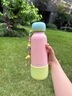 世大家保溫杯運動(dòng)水杯女士學(xué)生大容量便攜吸管杯316L不銹鋼騎行戶(hù)外杯子 曬單實(shí)拍圖