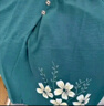 奉孝中老年媽媽裝夏季短袖套裝寬松老年人夏裝女老人衣服奶奶棉綢上衣 曬單實(shí)拍圖