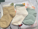 babylove嬰兒襪子夏季薄款透氣彈力短襪新生寶寶短筒可愛松口襪3雙裝 曬單實(shí)拍圖