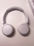 索尼（SONY）WH-CH520 舒適高效無線頭戴式藍牙耳機 舒適佩戴 音樂耳機 白色 十一出游季 中秋送禮 曬單實拍圖