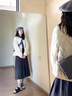 艾方鳥(niǎo)（AIFANGNIAO）輕薄小棉襖外套女短款超好看夾棉菱格棉服開(kāi)春年新款冬季棉衣 【杏色】【今年流行小香風(fēng)秋冬季深秋初冬穿搭chic S 40/45kg 曬單實(shí)拍圖