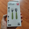 babycare嬰兒勺子兒童餐具叉勺寶寶吃飯勺子不銹鋼刮泥勺果泥勺 原力青 曬單實拍圖