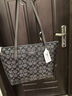 蔻馳（COACH）【品牌直供】女士FIONA中號單肩手提托特包炮銅色CW396 曬單實(shí)拍圖