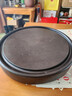 石間說(shuō) 整塊黑烏檀木茶盤(pán)簡(jiǎn)約家用小型號實(shí)木茶臺圓形干泡茶具托盤(pán) 圓滿(mǎn)35*35*4.5CM 曬單實(shí)拍圖