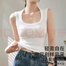 帛芮吊帶背心女士美背夏薄款方領(lǐng)背心女帶胸墊運動(dòng)無(wú)袖打底長(cháng)款外穿 曬單實(shí)拍圖