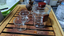 綠昌明玻璃蓋碗茶壺玻璃泡茶壺茶水分離手抓壺泡茶功夫旅行茶具茶道快客 君趣快客杯套裝 200ml 曬單實(shí)拍圖