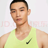 耐克（NIKE）官方AEROSWIFT DRI-FIT ADV男子透氣跑步背心輕薄FN4232 736淺檸檬黃/黑 L 曬單實(shí)拍圖