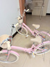 鳳凰鳳凰兒童折疊自行車6-9-15歲男女孩中大童16-18-22寸腳踏車學生車 公主粉-支撐款-可折疊 22寸適合身高【140-160】 曬單實拍圖