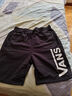 萬(wàn)斯范斯男褲街頭潮流運動(dòng)休閑經(jīng)典簡(jiǎn)約基礎字母大logo寬松透氣短褲 S 曬單實(shí)拍圖