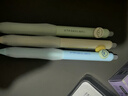 得力（deli）按動(dòng)可擦中性筆 0.5mm子彈頭小狗日記學(xué)生中性筆熱可擦筆 黑色3支/盒SA295 曬單實(shí)拍圖