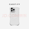CASETIFY 純色波漾手機(jī)殼 MagSafe兼容 硅膠手機(jī)殼 適用于蘋果iPhone16/15 Plus/Pro/Max手機(jī)保護(hù)殼 白色Magsafe iPhone 14 Pro 曬單實(shí)拍圖