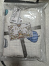 嫚熙（EMXEE）嬰兒紗布浴巾純棉寶寶新生兒童浴巾大尺寸洗澡包裹包巾 氣球島 110×110cm 曬單實拍圖