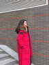 波司登（BOSIDENG）25新款極寒羽絨服男女同款長(cháng)款鵝絨脫卸帽毛領(lǐng)保暖外套B250242300 逐日紅1945 S 160/84A 體重約100-110斤 曬單實(shí)拍圖