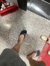 迪卡儂人字拖男拖鞋沙灘鞋耐磨舒適sbt藏青樹(shù)葉45~46碼4485562 曬單實(shí)拍圖