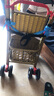 恩曜藤椅嬰兒推車(chē)可坐可躺仿藤車(chē)寶寶夏天夏季超輕便竹藤嬰兒童小推車(chē) 棚子藍【可坐躺可站立】 曬單實(shí)拍圖