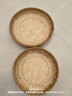 放饅頭烙餅筐竹編盤(pán)子手工圓形收納竹盤(pán)裝飾簸箕托盤(pán)家用饅頭筐編 a款-直徑22cm 曬單實(shí)拍圖
