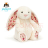 Jellycat花布邦尼兔動(dòng)物毛絨玩偶兔子玩偶兒童禮物娃娃教師節(jié)生日禮物 白芮（乳白色） Medium 曬單實(shí)拍圖