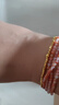 六桂福珠寶 LIU GUI FU JEWELRY黃金五花蹦迪珠手鏈女碎碎冰足金純金四葉草手串鐲子2g送女友老婆 足金五花蹦迪珠手鏈 金重1.77g 手圍約15厘米 曬單實(shí)拍圖