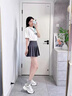 佰姿緣灰色襪子女款春秋中筒襪純棉防臭白色堆堆襪無(wú)骨配勃肯鞋女士長(zhǎng)襪 【4雙裝】白色 均碼 【無(wú)骨，消臭，抗起球】 曬單實(shí)拍圖