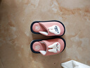 兒童棉拖鞋秋冬季男童室內防滑男孩家居小孩子可愛(ài)卡通居家鞋女童 粉色小兔兔 28/29碼(適合腳長(cháng)18/19cm) 曬單實(shí)拍圖