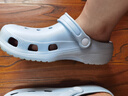 名創(chuàng)優(yōu)品（MINISO）洞洞鞋男女夏季外穿沙灘涼鞋防滑厚底踩屎感包頭涼拖鞋 藍(lán) 38-39 曬單實(shí)拍圖