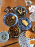 美濃燒日本進(jìn)口碗家用5英寸飯碗宮廷風(fēng)藍彩碗2件套 曬單實(shí)拍圖