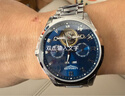 LONGAIES瑞士手表男士全自動(dòng)機械表防水夜光多功能陀飛輪商務(wù)鎢鋼男表專(zhuān)用 L888本色藍面【鋼帶款】 40mm 收藏送原裝皮表帶 曬單實(shí)拍圖