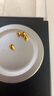 喜上眉梢足金999轉運珠3D硬金拋光面珠磨砂路路通DIY配飾散珠送禮女 4mm光珠【約0.8g】多顆重版 曬單實(shí)拍圖