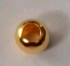 金小貅黃金轉運珠足金999大金珠8mm頂珠散珠手串diy金珠子豆豆金送禮 1g,大金珠【多退少補】 曬單實拍圖