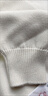 皮爾卡丹（pierre cardin）不起球100純棉圓領(lǐng)毛衣女秋冬寬松加厚打底衫內搭新款洋氣針織衫 米杏色 M 曬單實(shí)拍圖